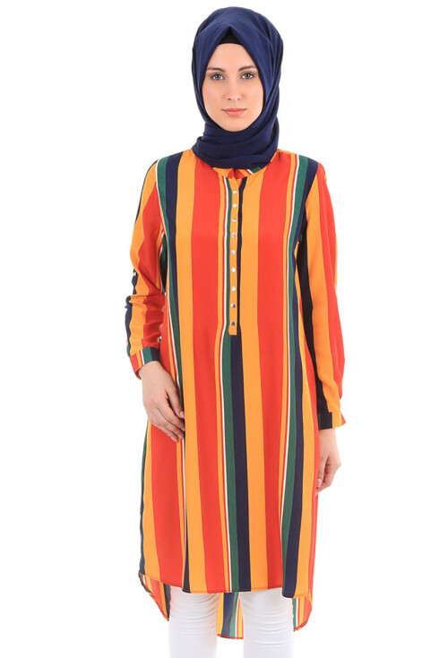 5607 Hakim Yaka Tesettür Tunik