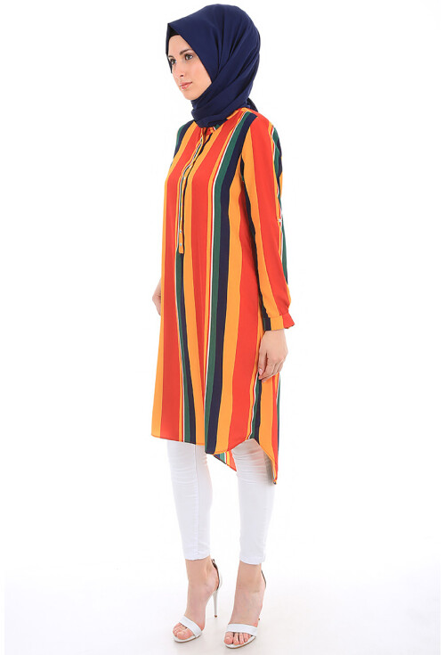 5607 Hakim Yaka Tesettür Tunik