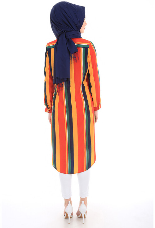 5607 Hakim Yaka Tesettür Tunik