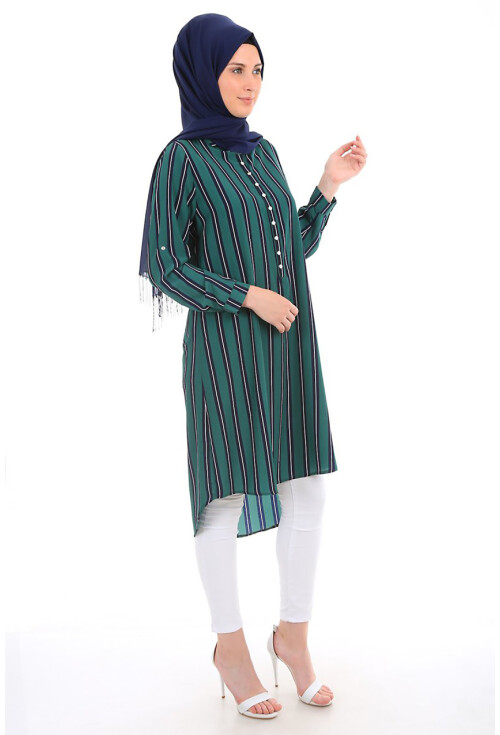 5607 Hakim Yaka Tesettür Tunik