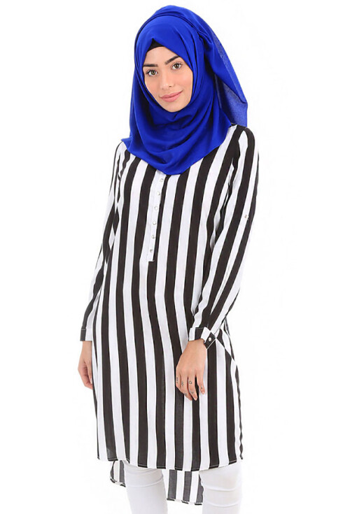 5607 Hakim Yaka Tesettür Tunik