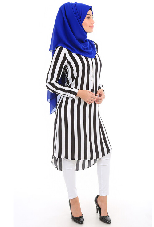 5607 Hakim Yaka Tesettür Tunik