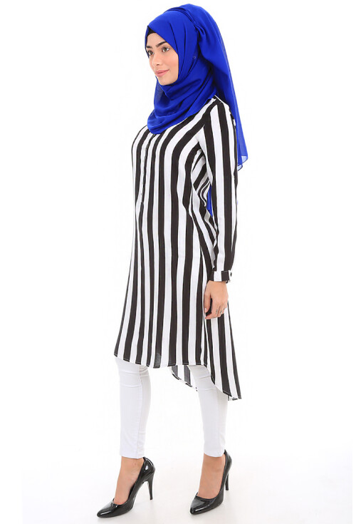 5607 Hakim Yaka Tesettür Tunik