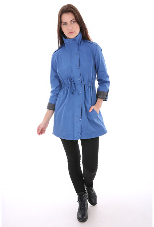 5669 Belden Lastikli Trenchcoat
