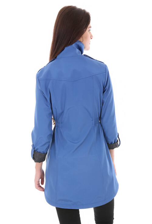 5669 Belden Lastikli Trenchcoat