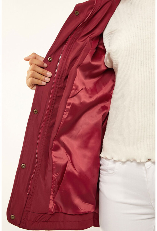 5669 Belden Lastikli Trenchcoat