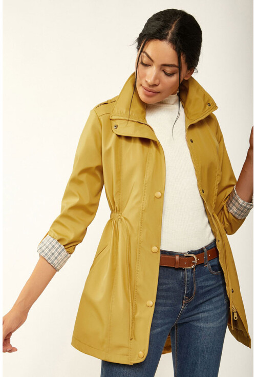 5669 Belden Lastikli Trenchcoat