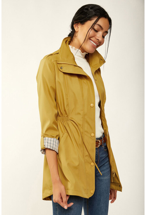 5669 Belden Lastikli Trenchcoat