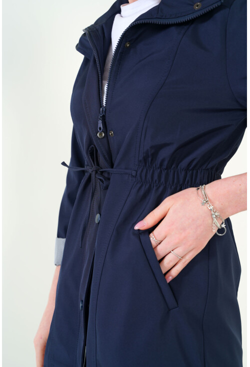 5669 Belden Lastikli Trenchcoat