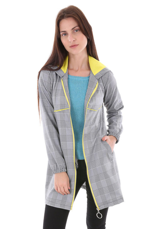 5684 Ekose Desen Ceket