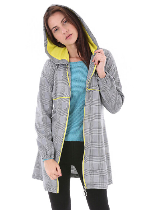 5684 Ekose Desen Ceket