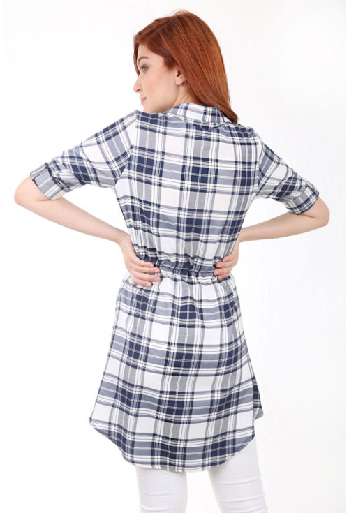 5689 Kare Desen Ekose Tunik