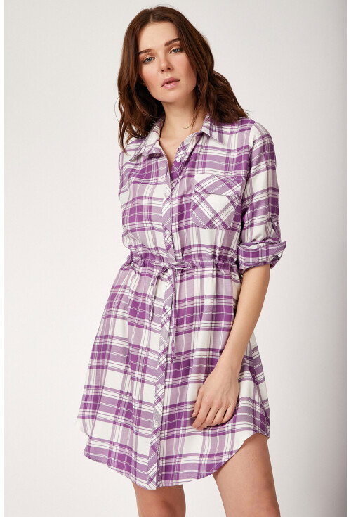 5689 Kare Desen Ekose Tunik