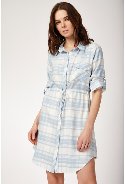 5689 Kare Desen Ekose Tunik