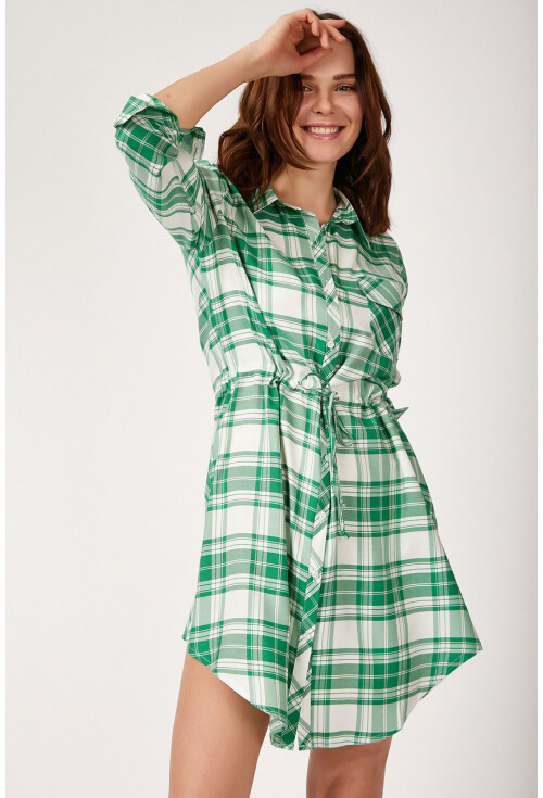 5689 Kare Desen Ekose Tunik