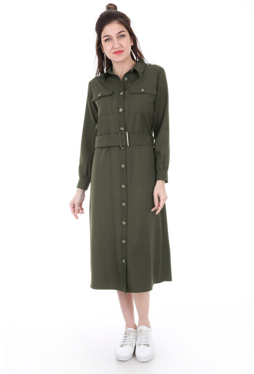 5733 Çift Cepli Trenchcoat