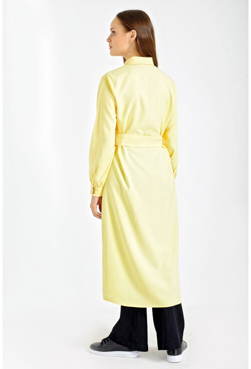 5733 Çift Cepli Trenchcoat