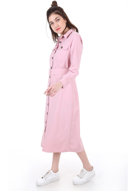 5733 Çift Cepli Trenchcoat