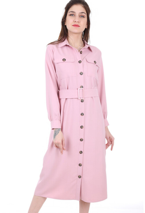 5733 Çift Cepli Trenchcoat