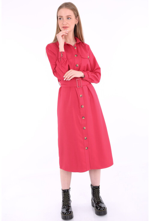 5733 Double Pocket Trench Coat