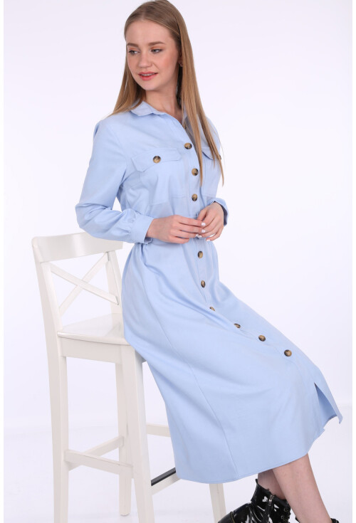 5733 Çift Cepli Trenchcoat