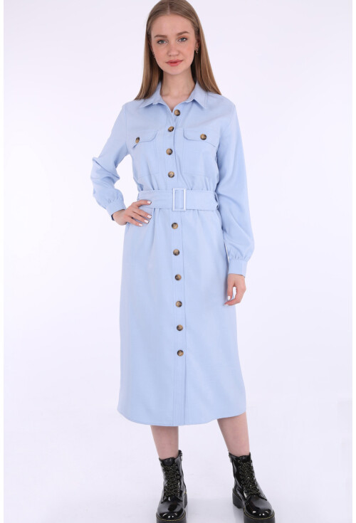 5733 Çift Cepli Trenchcoat