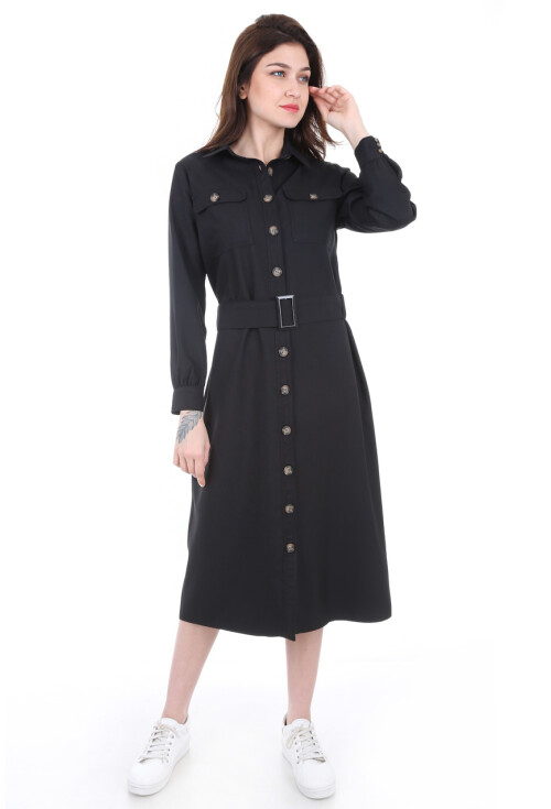 5733 Çift Cepli Trenchcoat