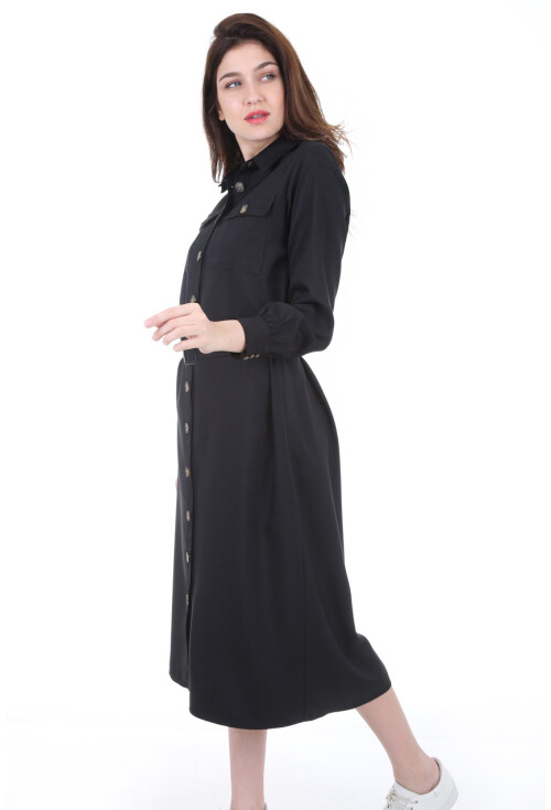 5733 Çift Cepli Trenchcoat