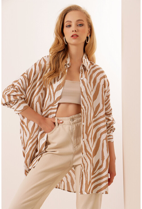 5863 Desenli Kimono