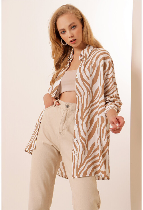 5863 Desenli Kimono