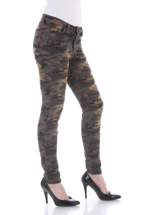 6363 Kamuflaj Dar Paça Pantolon