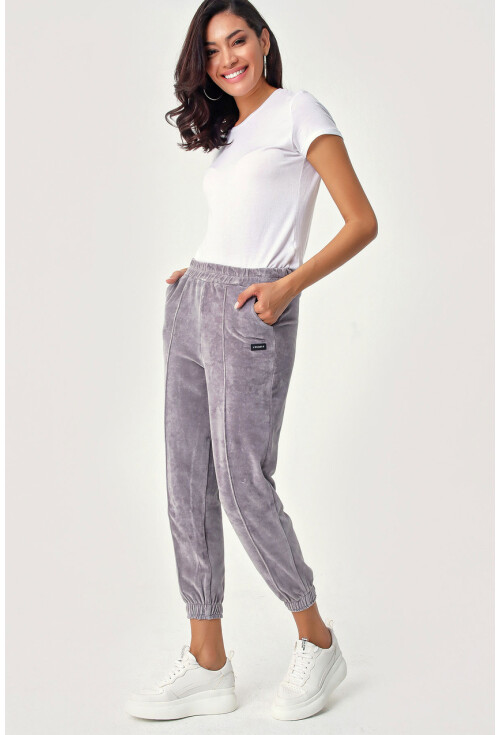 6491 Kadife Jogger Pantolon