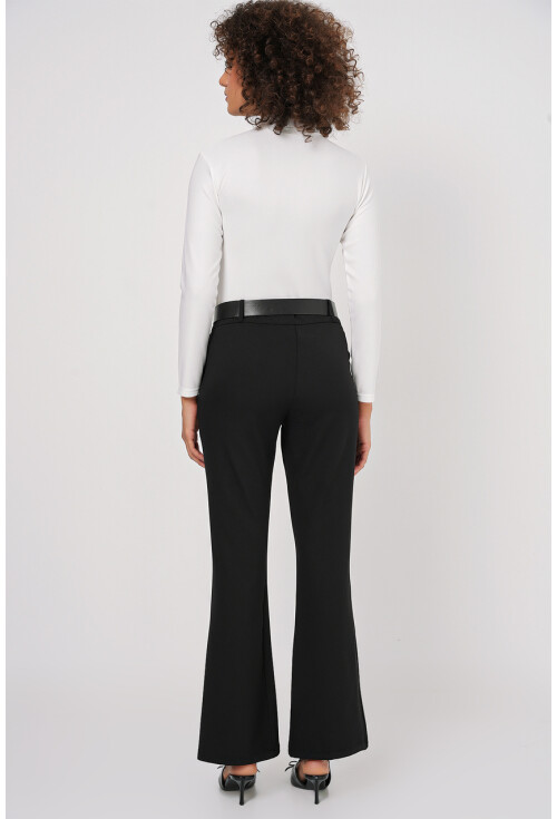 6538 Kemerli İspanyol Paça Pantolon