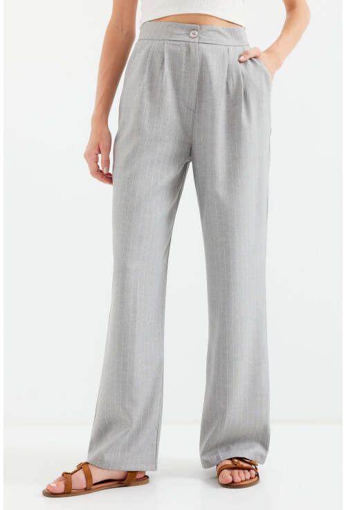 6638 High-Waist Palazzo Pants