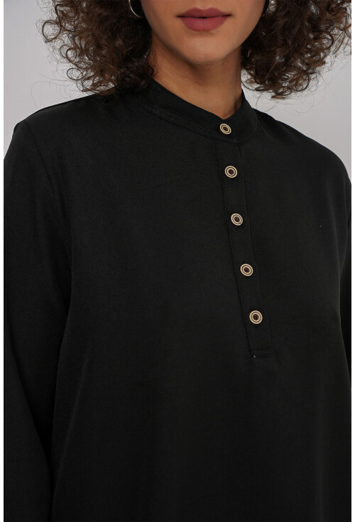 6678 Keten Tunik Pantolon İkili Takım