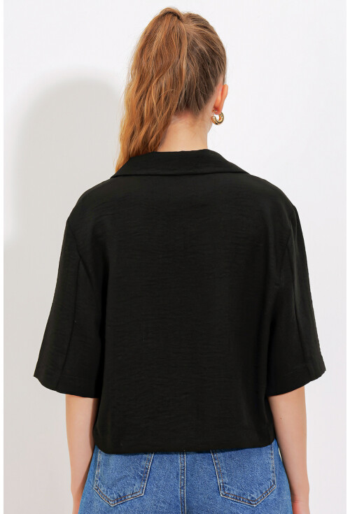 0706 Crop Linen Jacket