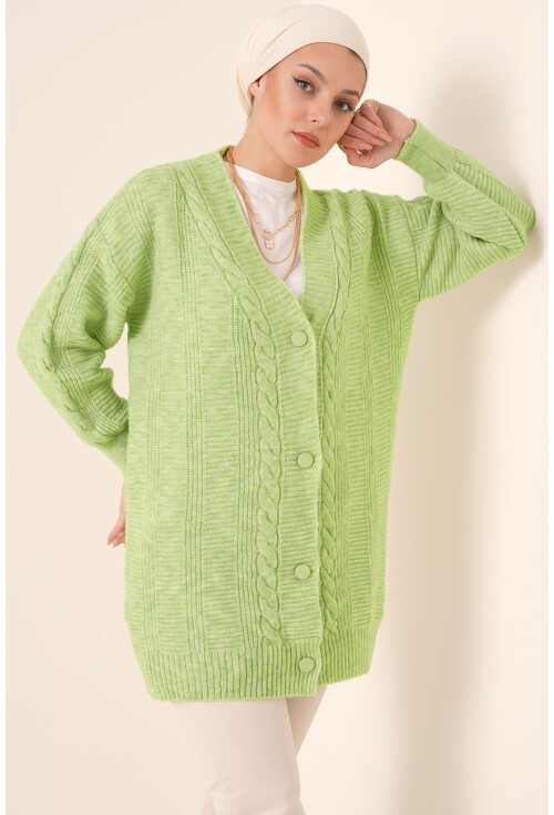 15768 Tesettür Triko Hırka