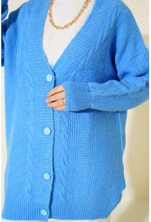 15768 Tesettür Triko Hırka