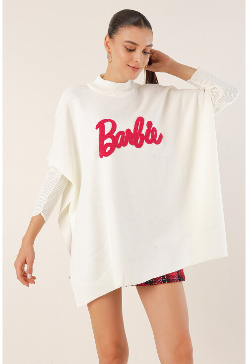 15783 Split Poncho Sweater