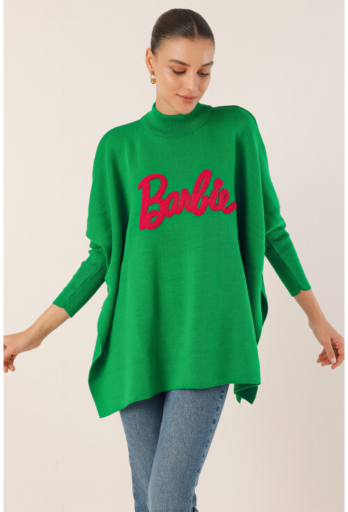 15783 Split Poncho Sweater