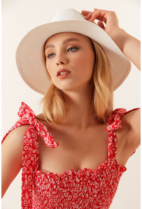 2239 Omuz Bağlamalı Askılı Elbise