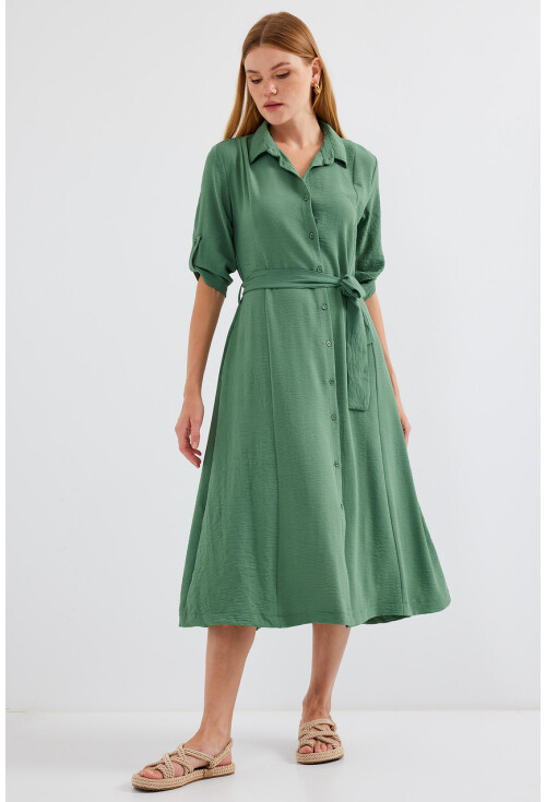 2442 Shirt Dress With Belt