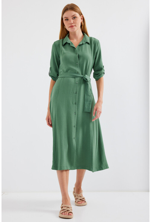 2442 Shirt Dress With Belt