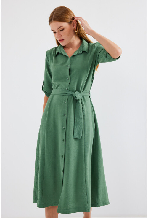 2442 Shirt Dress With Belt
