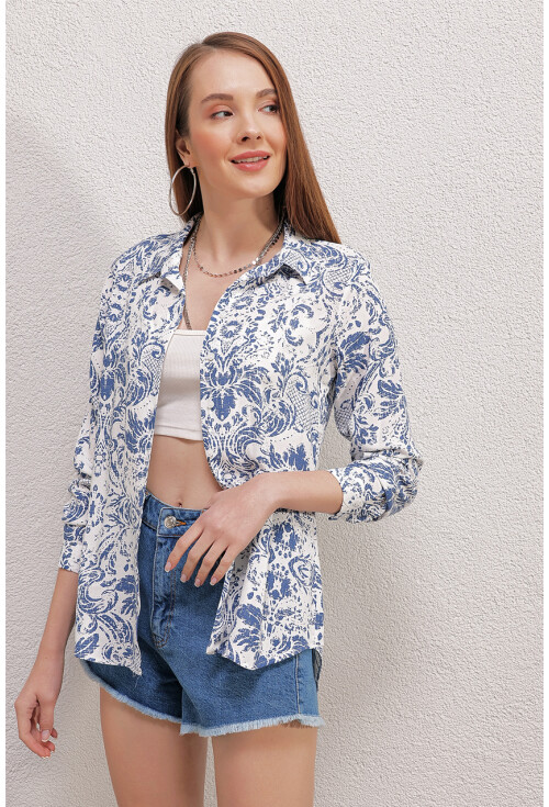 3721 Graphic Patterned Shirt