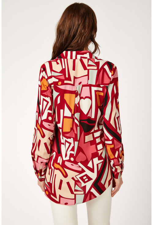 3721 Grafik Desenli Gömlek