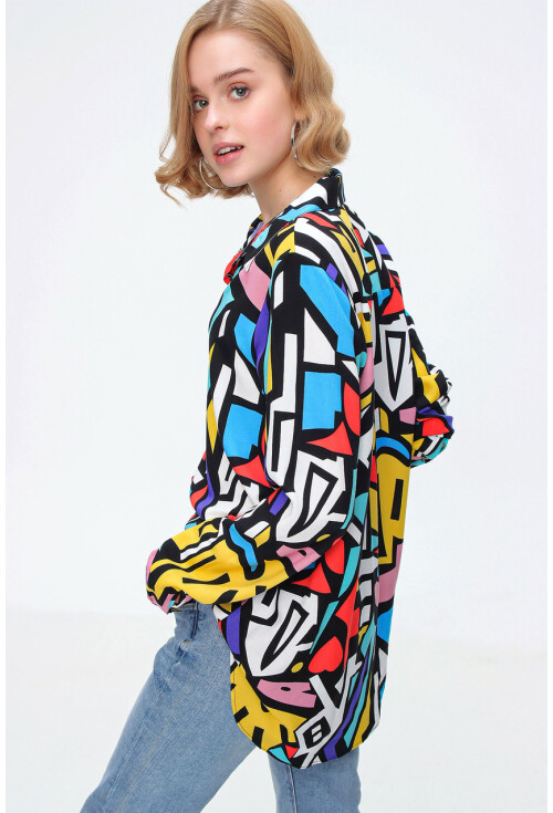 3721 Graphic Patterned Shirt