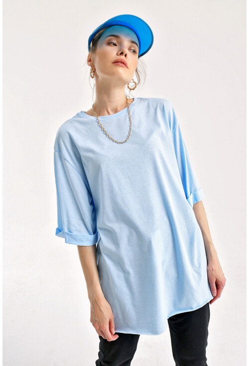 4123 Slit Oversized T-Shirt