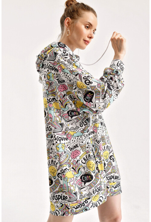 4125 Oversize Sweat Elbise