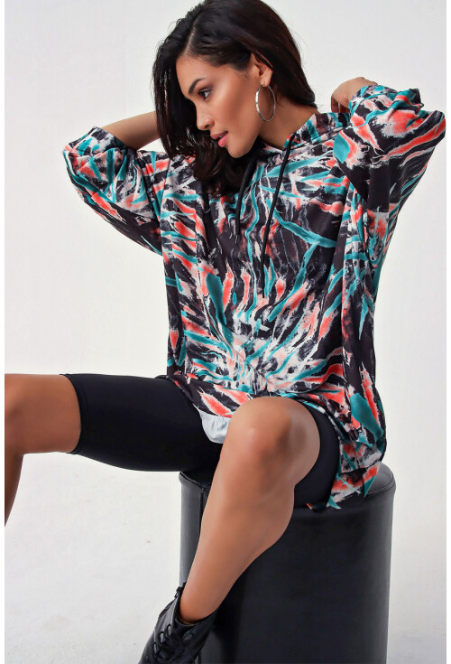 4125 Oversize Sweat Elbise